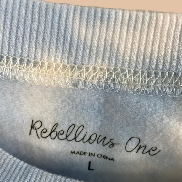 Macy's Brand Rebellious One - Tie Dye - Short Crewneck Sweater - Picture 3 of 7